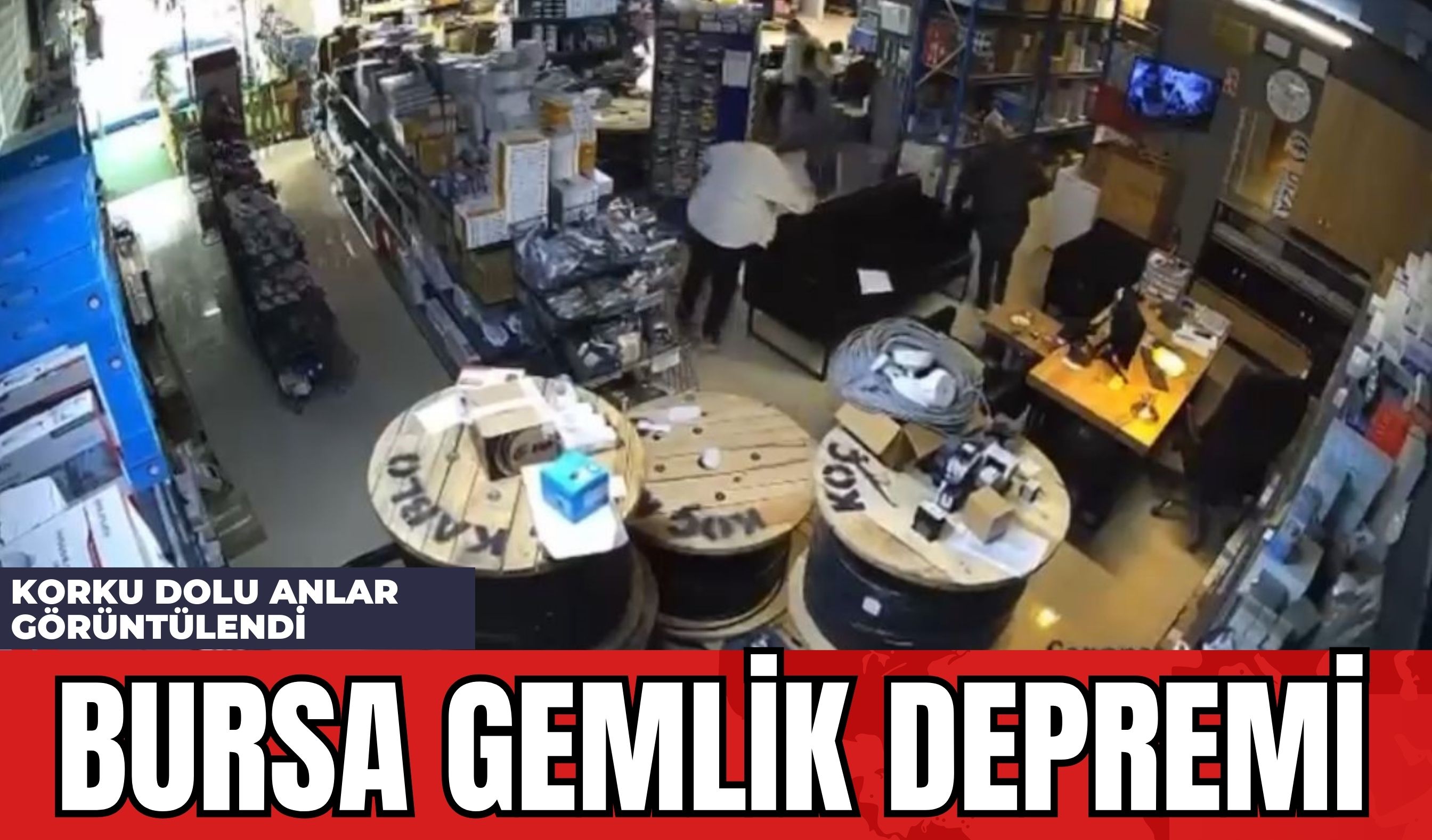 Bursa Gemlik Depremi: Korku Dolu Anlar Görüntülendi