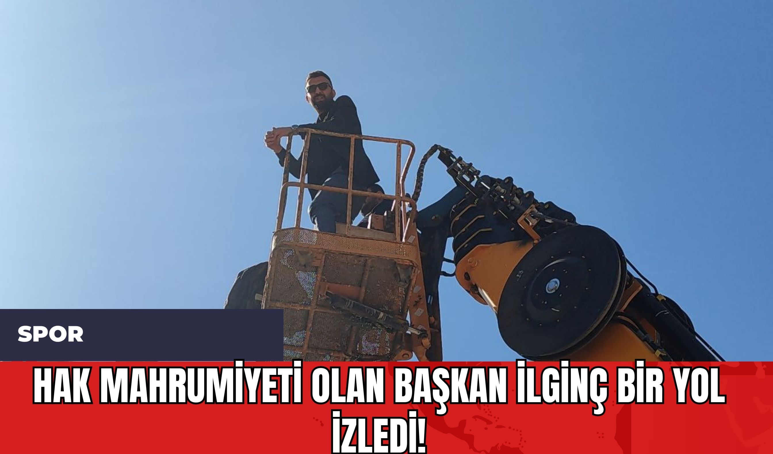 Hak Mahrumiyeti Olan Başkan İlginç Bir Yol İzledi!