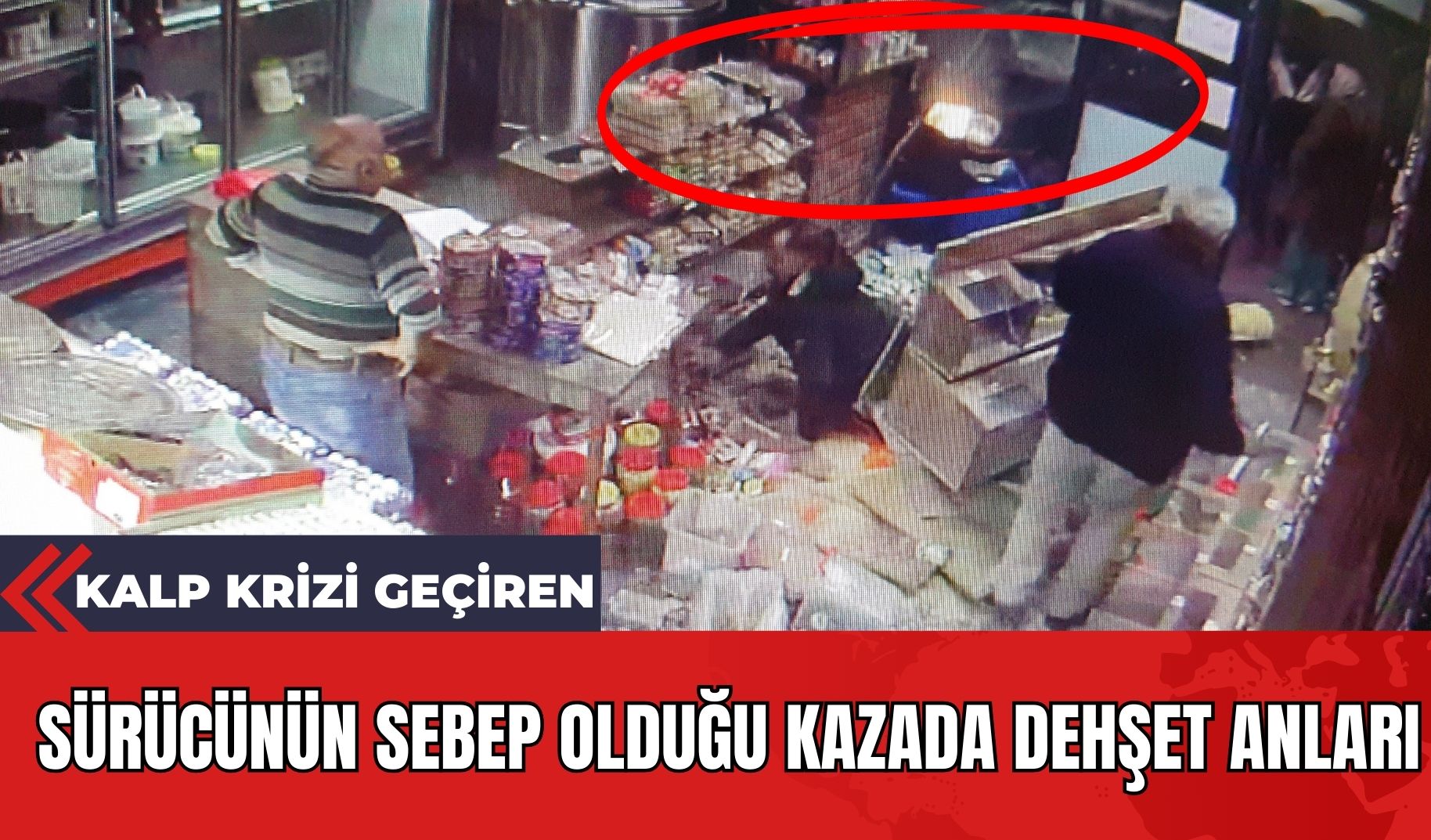 Kalp Krizi Geçiren Sürücünün Sebep Olduğu Kazada Dehşet Anları