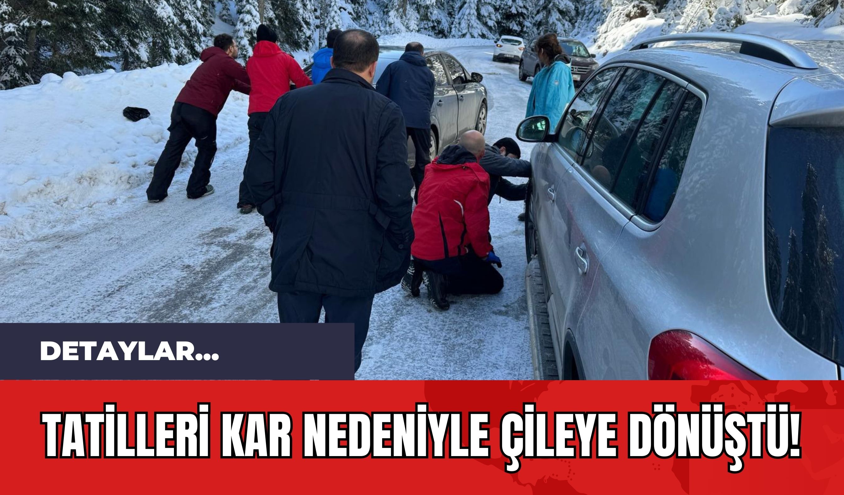 Tatilleri Kar Nedeniyle Çileye Dönüştü!