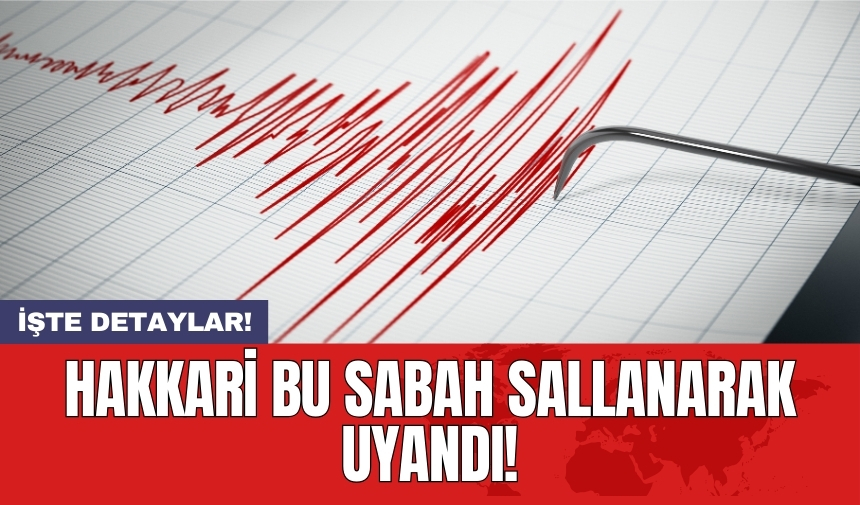 Hakkari bu sabah sallanarak uyandı!