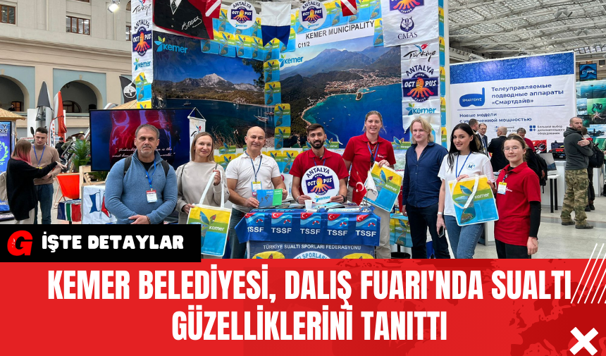 Kemer Belediyesi Dalış Fuarı'nda Sualtı Güzelliklerini Tanıttı