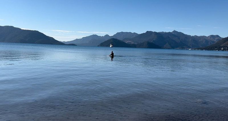 Marmaris'te Şubat Ayında Deniz Keyfi Yaptı 