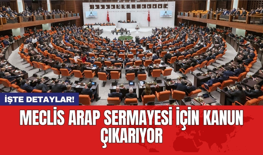 Meclis Arap sermayesi için kanun çıkarıyor