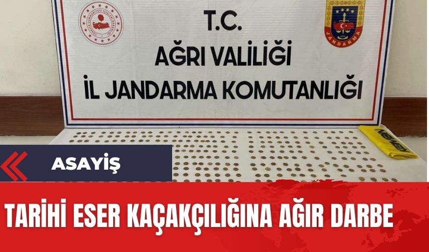 Ağrı'da tarihi eser kaçakçılığı