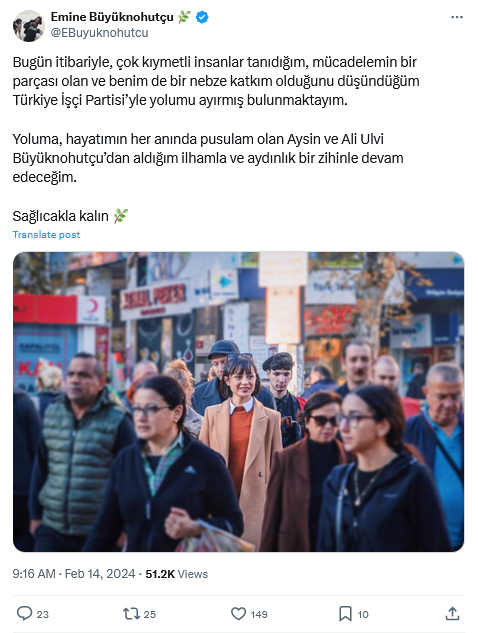 Ti̇p Muratpaşa Adayı Emine Büyüknohutçu Partisinden Ayrıldı