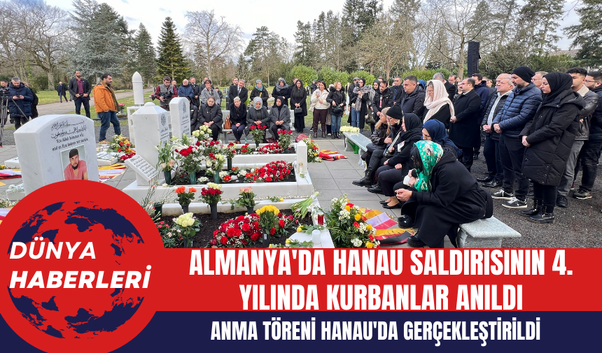 Almanya'da Hanau Saldırısının 4. Yılında Kurbanlar Anıldı