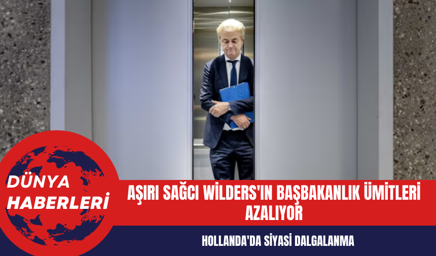 Hollanda'da Siyasi Dalgalanma: Aşırı Sağcı Wilders'ın Başbakanlık Ümitleri Azalıyor