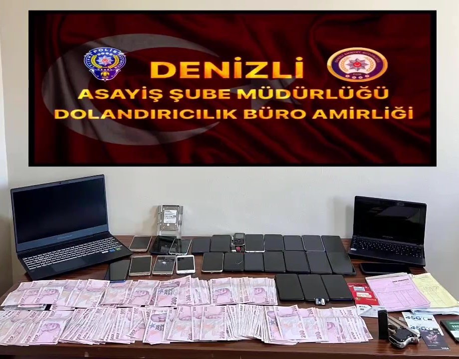 Denizli'de internet dolandırıcılarına operasyon: 21 şüpheli yakalandı