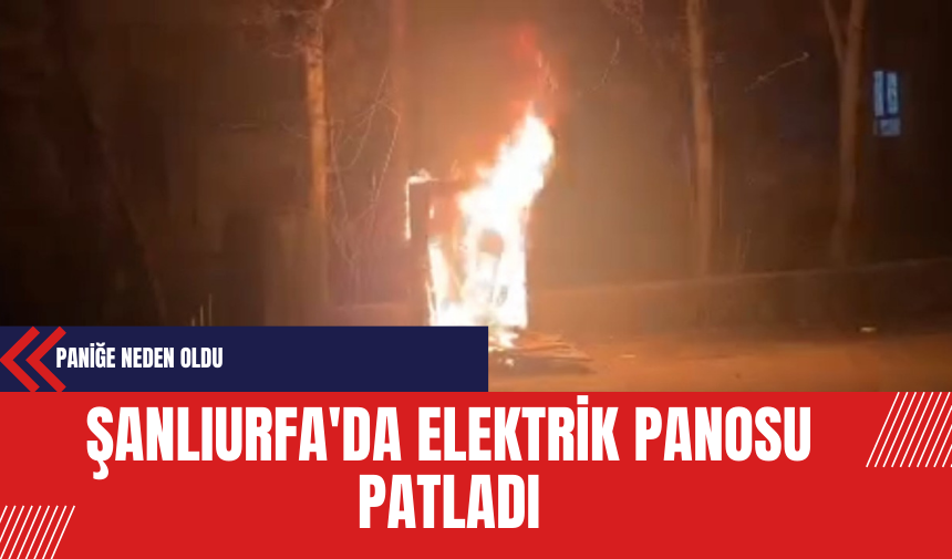 Şanlıurfa'da Elektrik Panosu Patladı