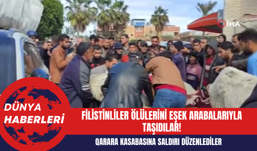 Filistinliler Ölülerini Eşek Arabalarıyla Taşıdılar!