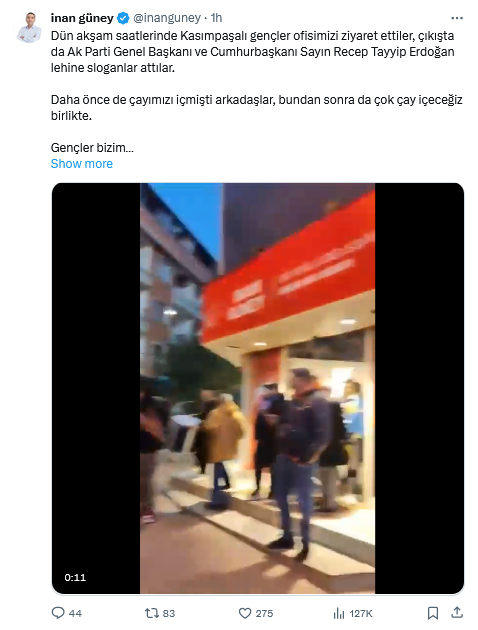 Ak Partili Grup Chp Seçim Ofisinde Slogan Attı 1