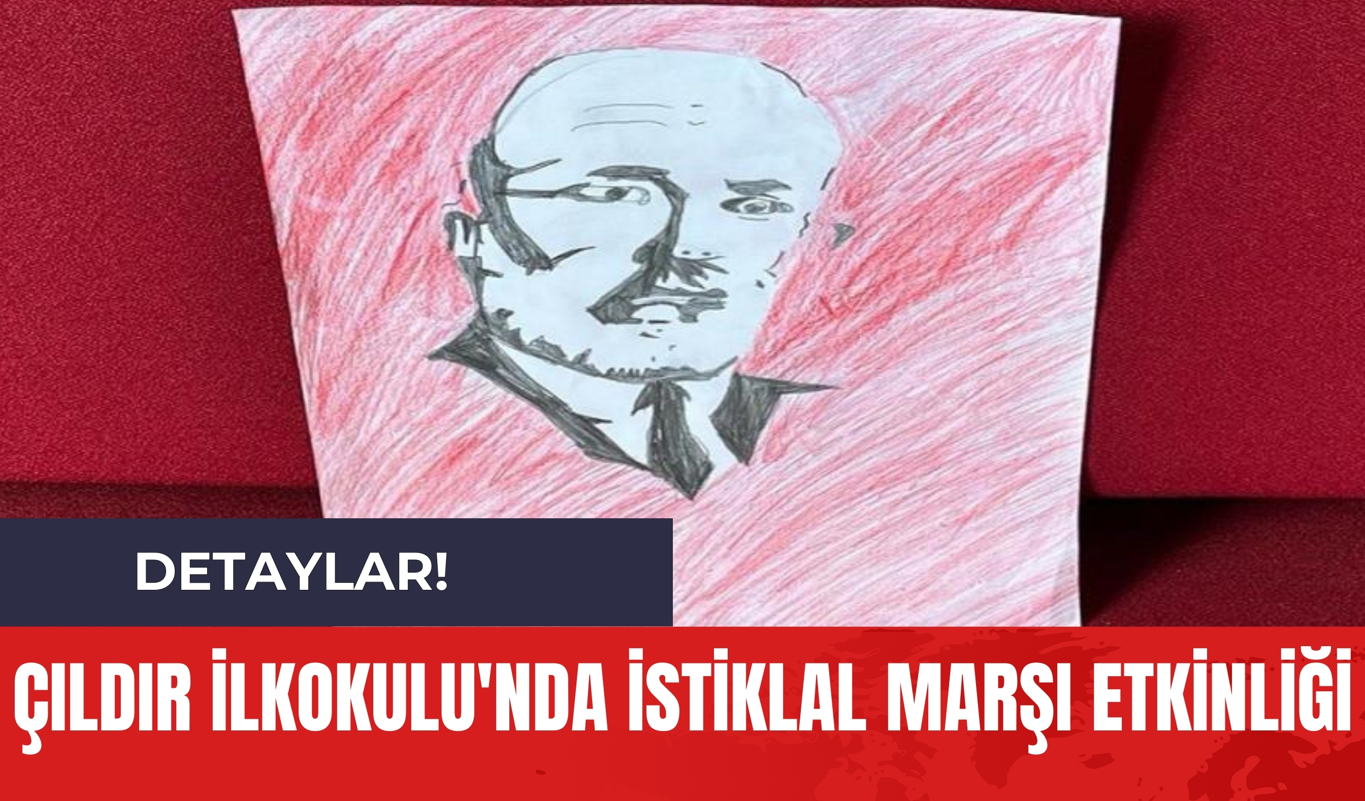 Çıldır İlkokulu'nda İstiklal Marşı Etkinliği