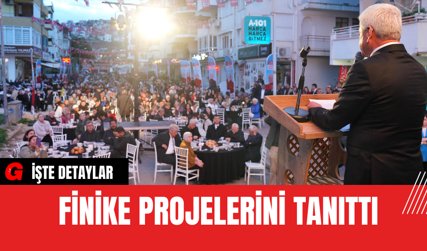 Finike Projelerini Tanıttı