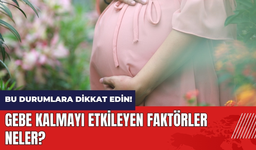 Gebe kalmayı etkileyen faktörler neler?