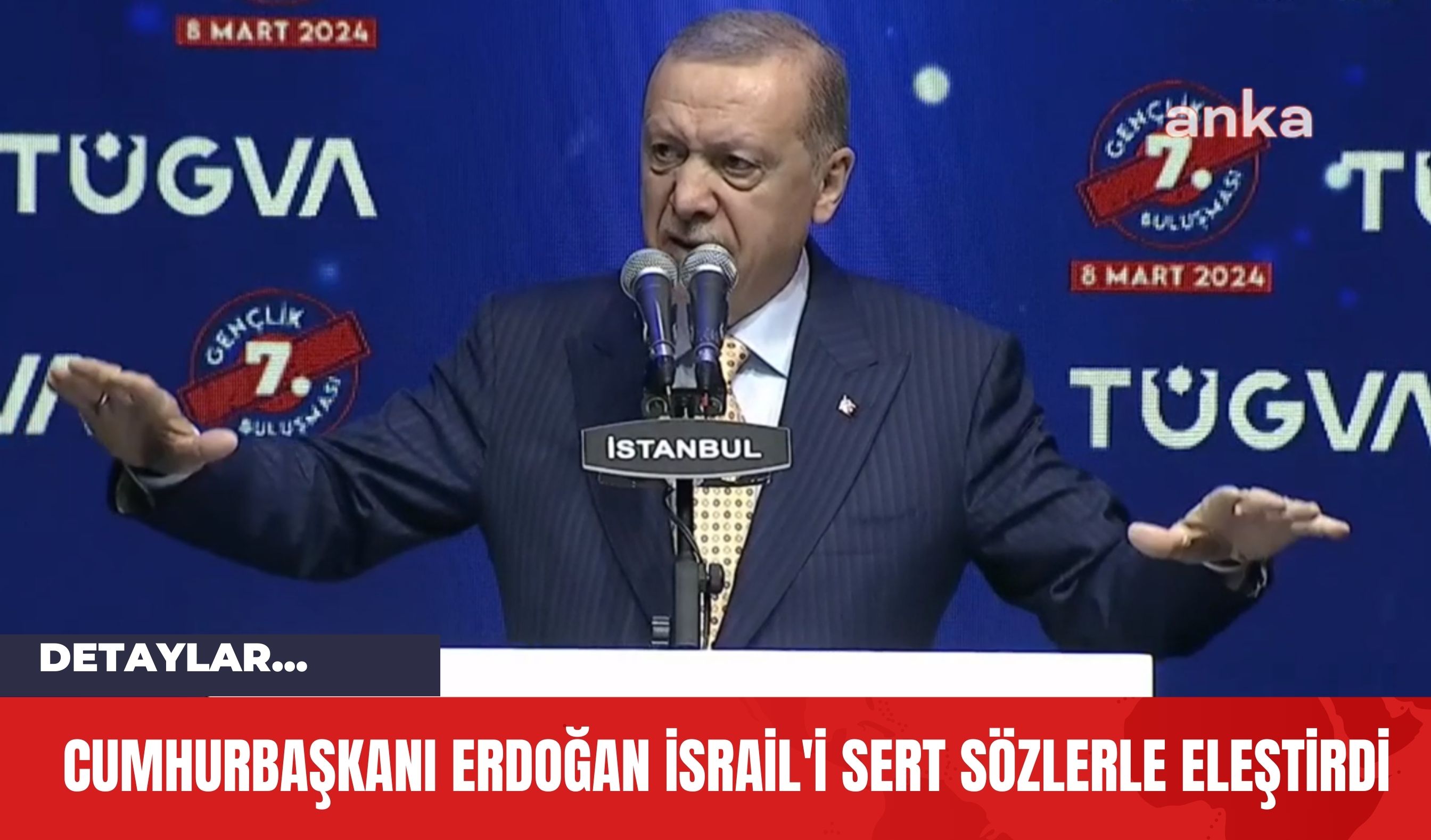 Cumhurbaşkanı Erdoğan İsrail'i Sert Sözlerle Eleştirdi