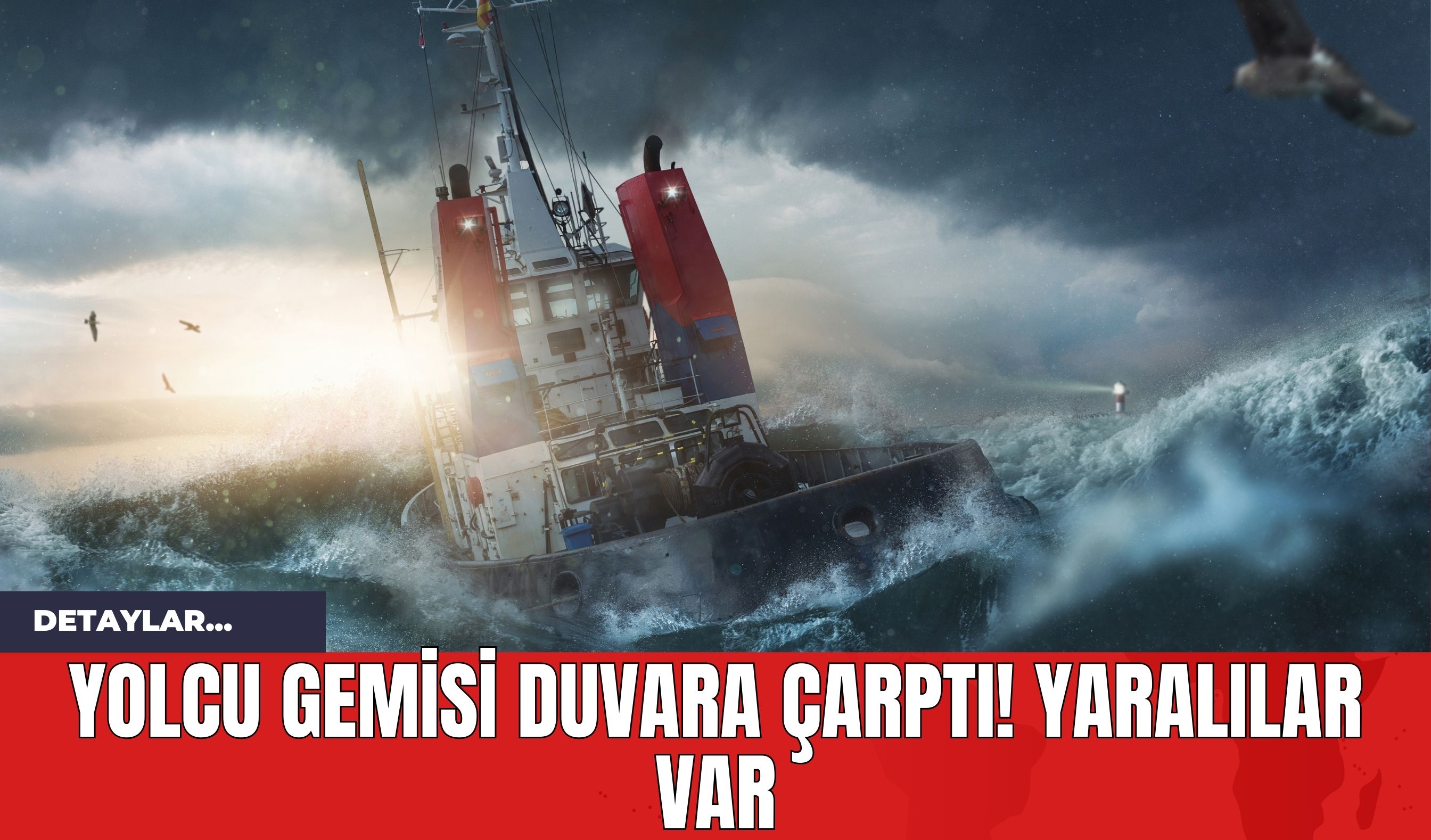 Yolcu Gemisi Duvara Çarptı! Yaralılar Var