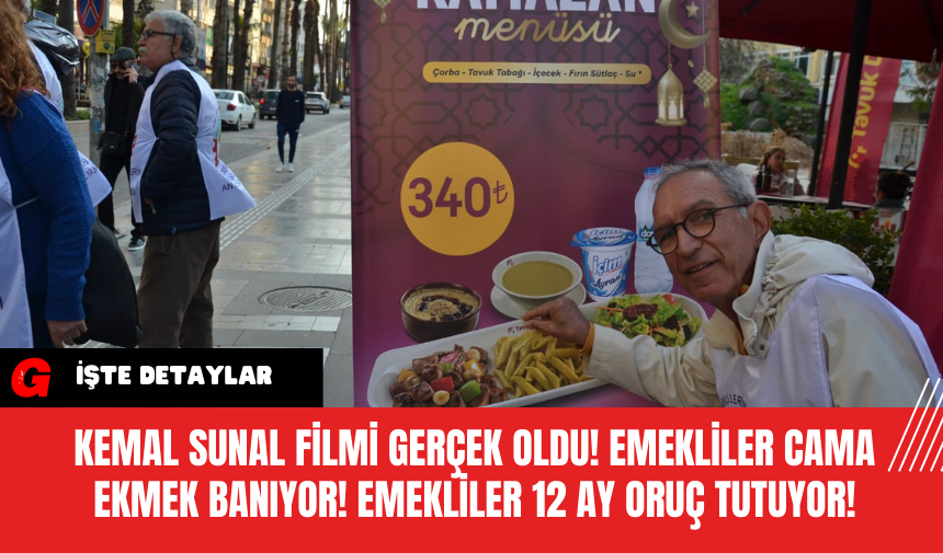 Kemal Sunal Filmi Gerçek Oldu! Emekliler Cama Ekmek Banıyor! Emekliler 12 ay Oruç Tutuyor!