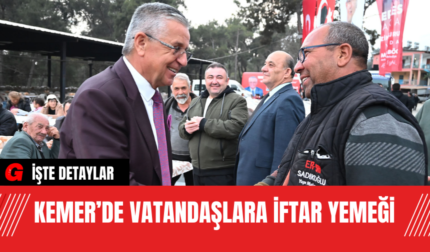 Kemer’de Vatandaşlara İftar Yemeği