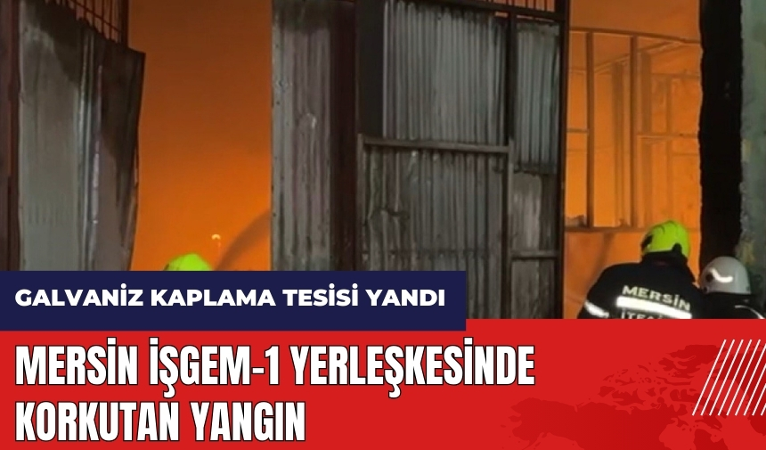 Mersin İŞGEM-1 yerleşkesinde korkutan yangın