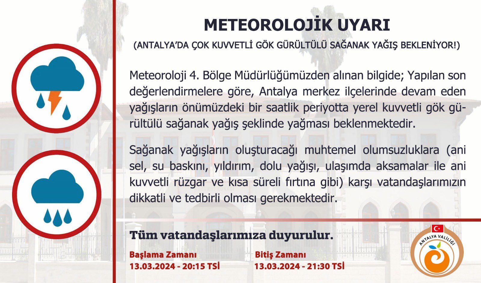 Meteoroloji Uayarı