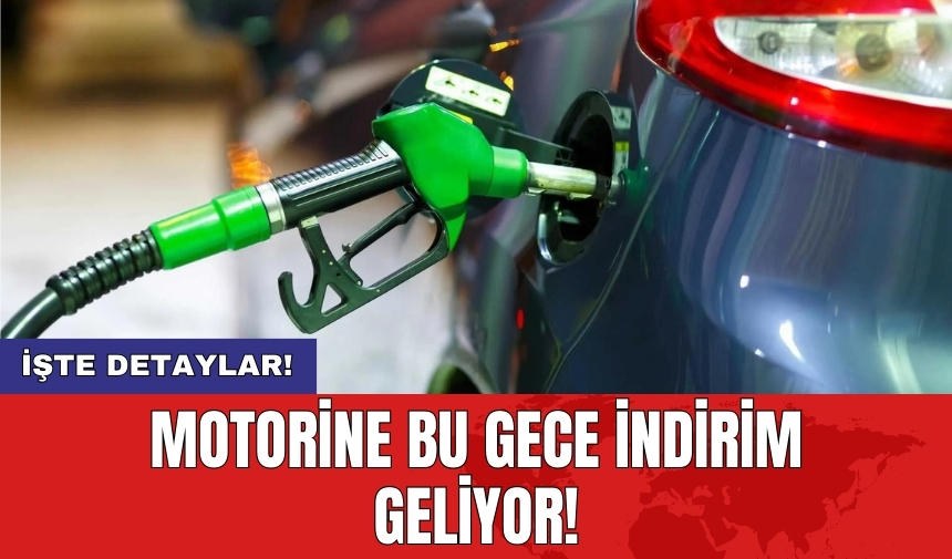 Motorine bu gece indirim geliyor!