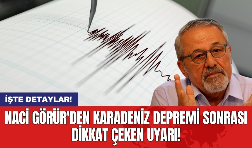 Naci Görür'den Karadeniz depremi sonrası dikkat çeken uyarı!