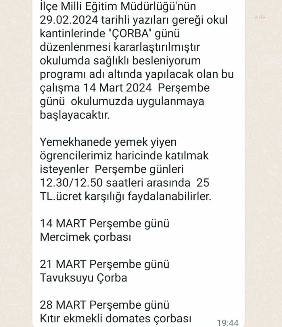 Öğrencilere Bir Tas Çorbayı Çok Gördüler!