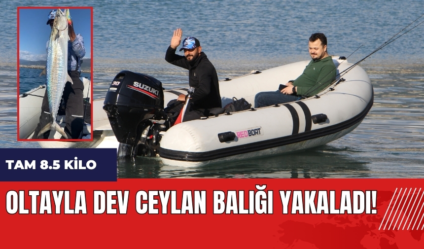 Oltayla dev ceylan balığı yakaladı!