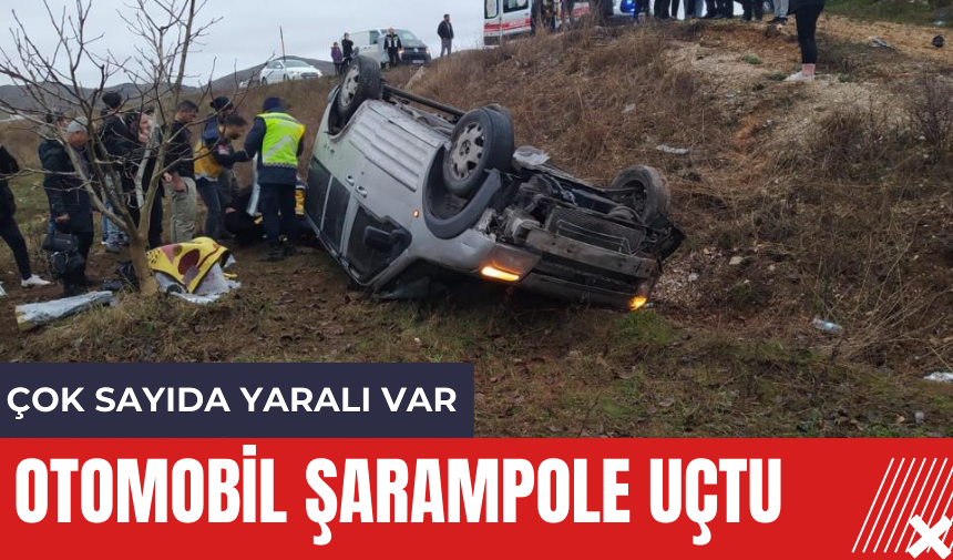 Otomobil Şarampole Uçtu! Çok Sayıda Yaralı Var