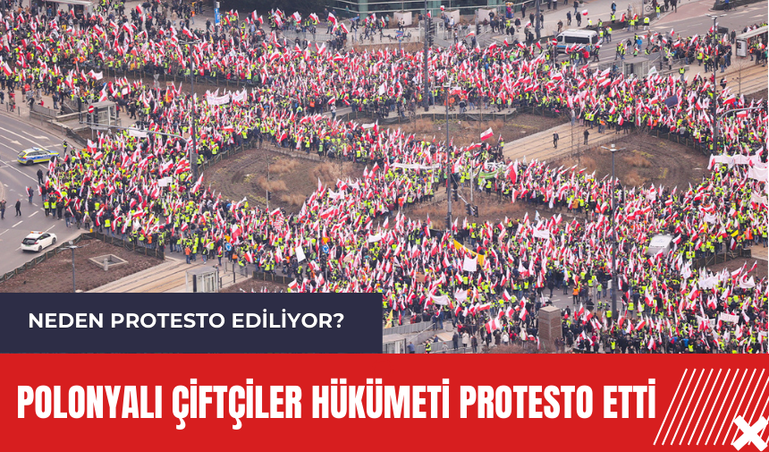 Polonyalı çiftçiler hükümeti protesto etti