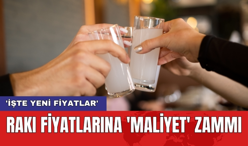 Rakı fiyatlarına 'maliyet' zammı