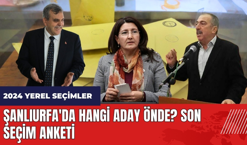 Şanlıurfa'da hangi aday önde gidiyor? Son seçim anketi