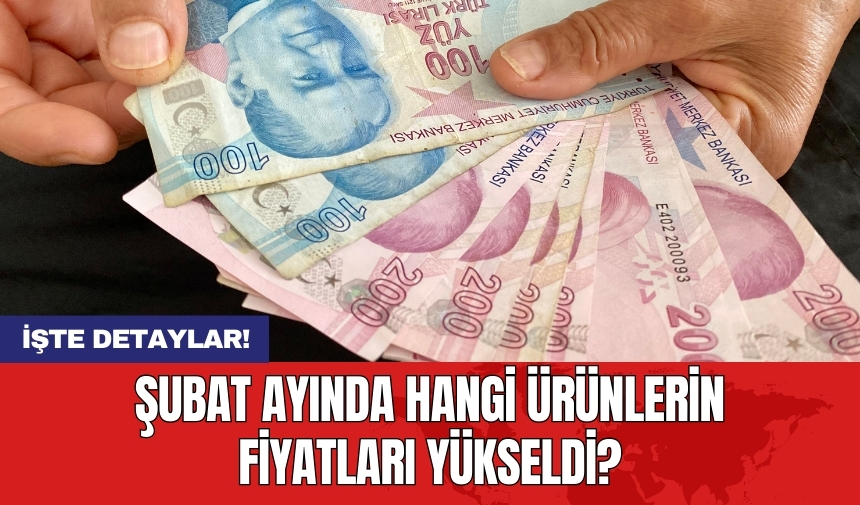 Şubat ayında hangi ürünlerin fiyatları yükseldi?