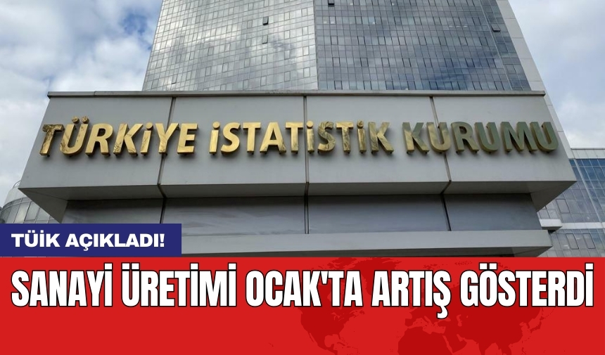 TÜİK açıkladı! Sanayi üretimi Ocak'ta artış gösterdi