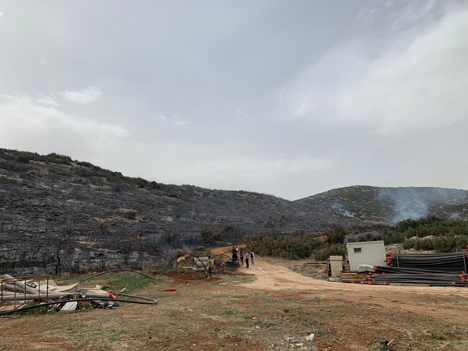 Antalya Korkuteli'nde çıkan yangın korkuttu