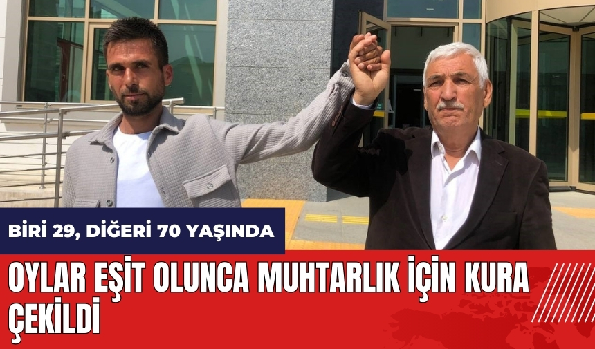 Adana'da oylar eşit olunca muhtarlık için kura çekildi