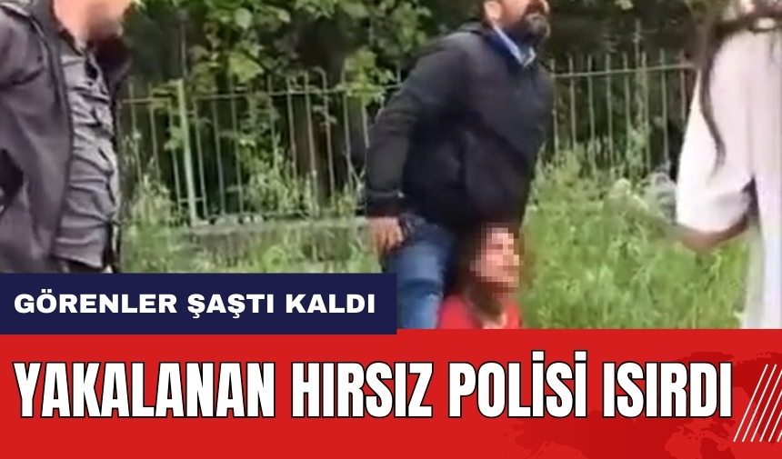 Adana'da yakalanan hırsız polisi ısırdı