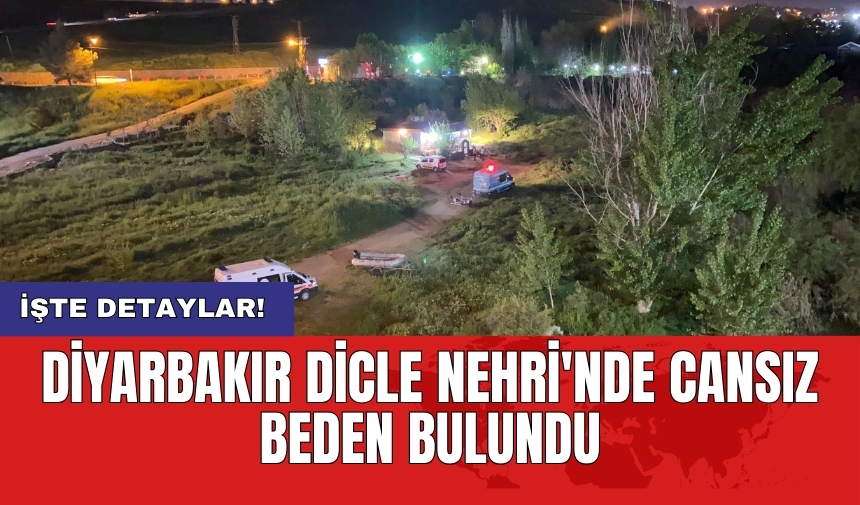 Diyarbakır Dicle Nehri'nde cansız beden bulundu