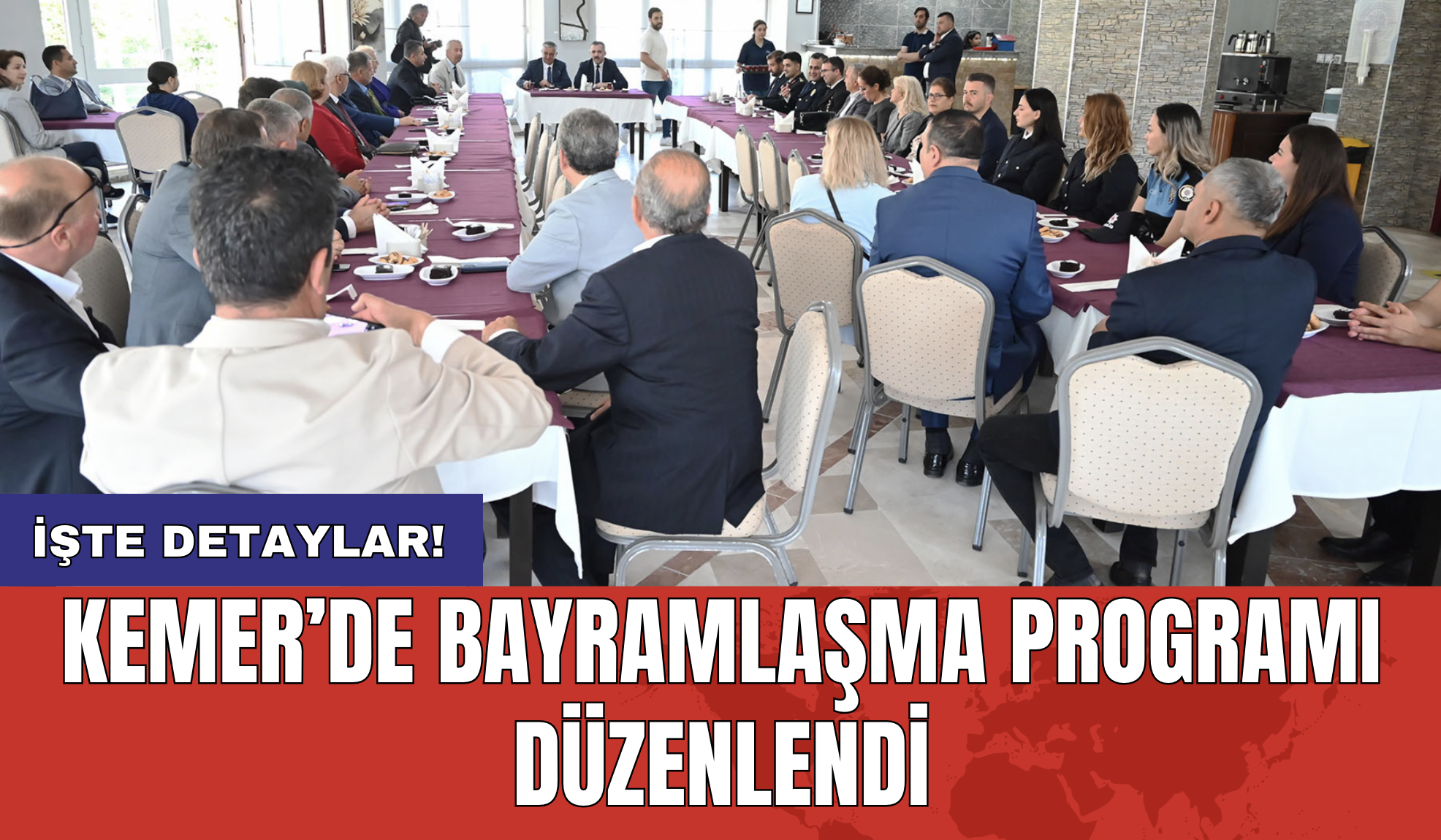 Kemer’de bayramlaşma programı düzenlendi