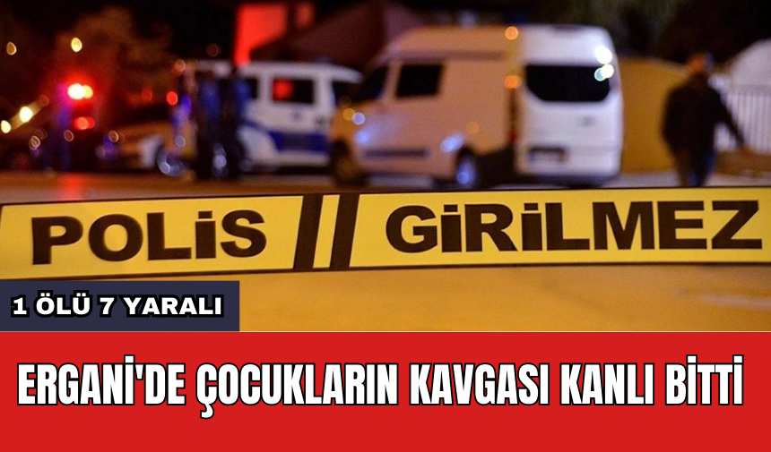 Ergani'de çocukların kavgası kanlı bitti: 1 *lü 7 yaralı