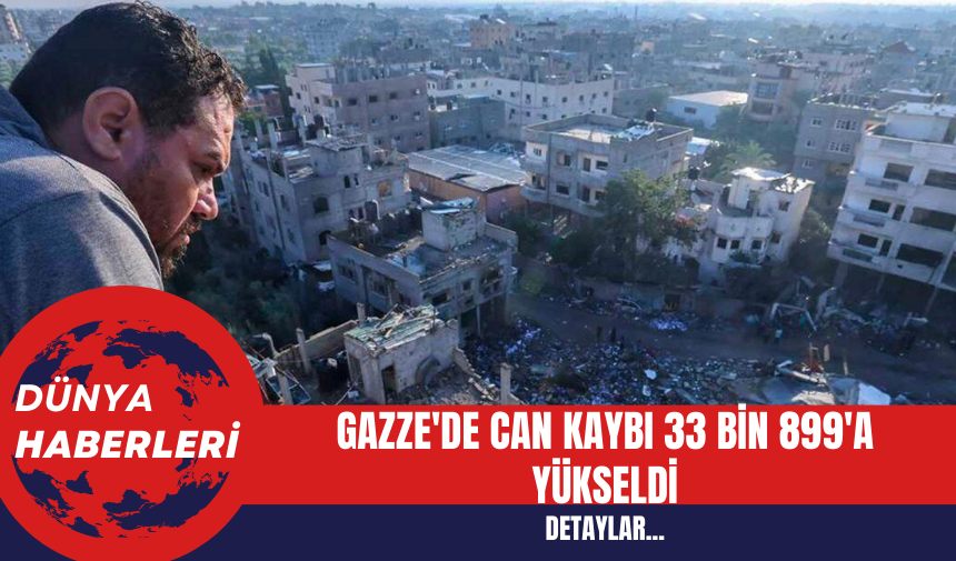 Gazze'de Can Kaybı 33 bin 899'a Yükseldi