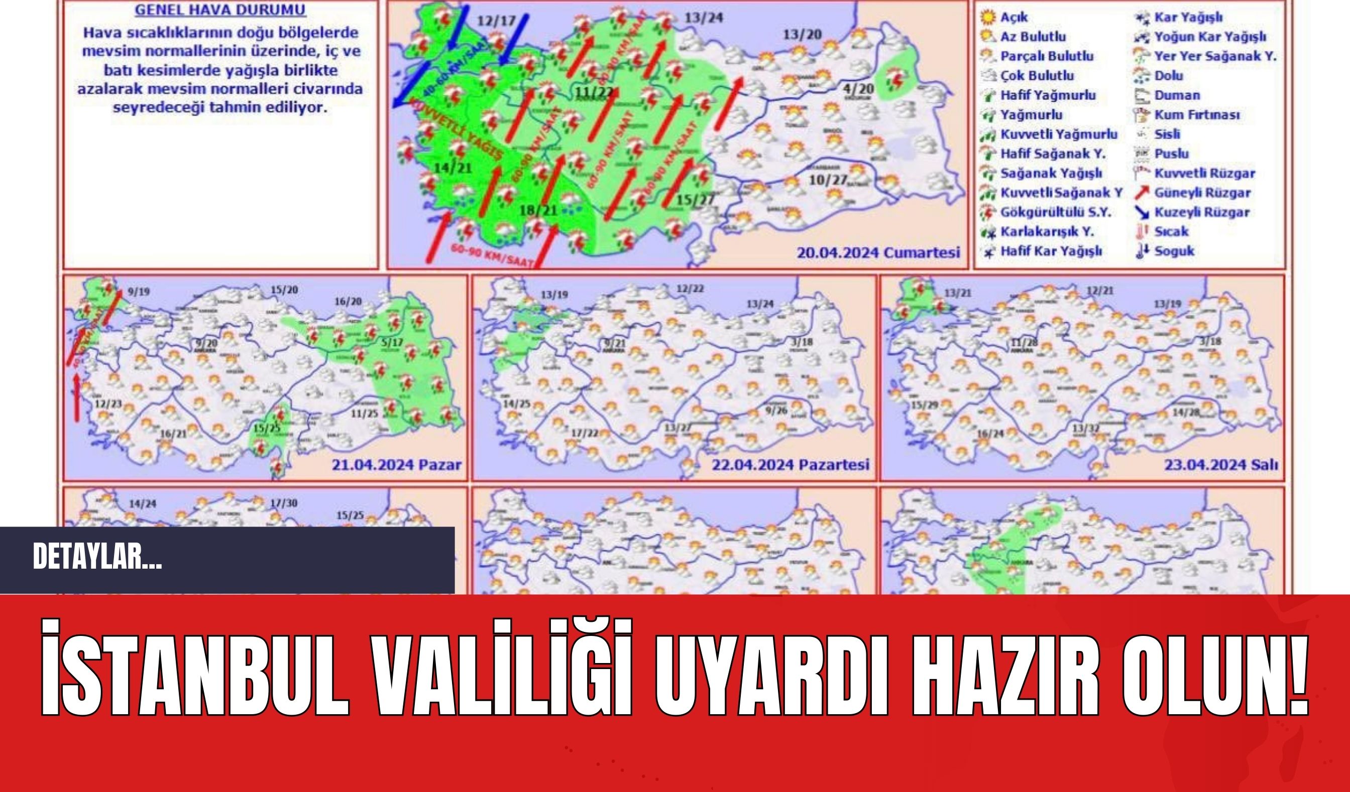 İstanbul Valiliği Uyardı Hazır Olun!