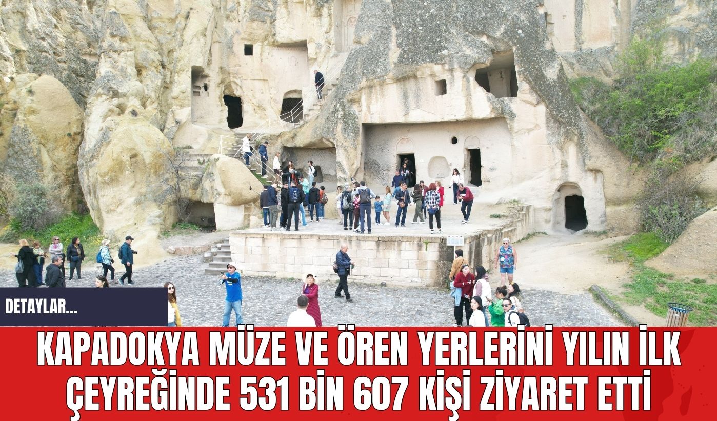 Kapadokya Müze ve Ören Yerlerini Yılın İlk Çeyreğinde 531 Bin 607 Kişi Ziyaret Etti