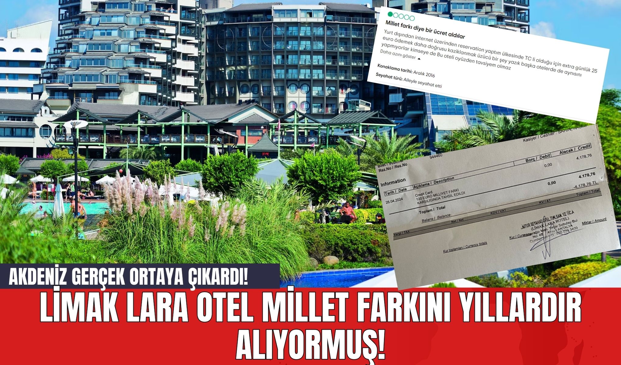 Limak Lara Otel Millet Farkını Yıllardır Alıyormuş!