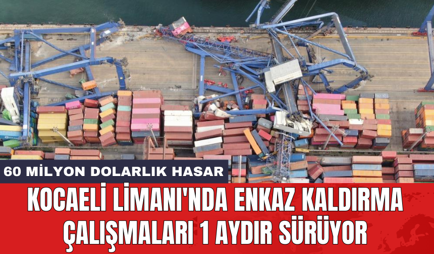 Kocaeli Limanı'nda enkaz kaldırma çalışmaları 1 aydır sürüyor