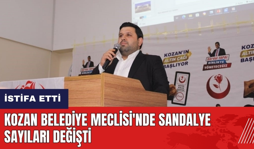 Kozan Belediye Meclisi'nde sandalye sayıları değişti