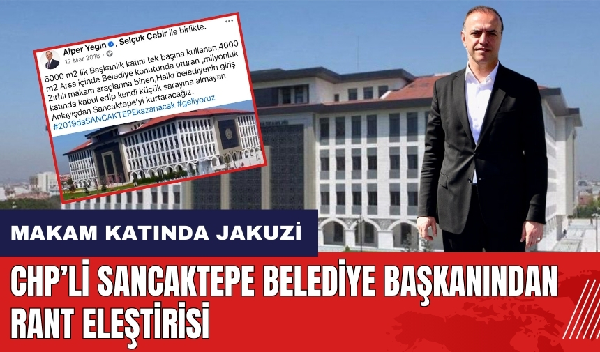 Makam katında jakuzi iddiası! CHP'li Sancaktepe Belediye Başkanından rant eleştirisi