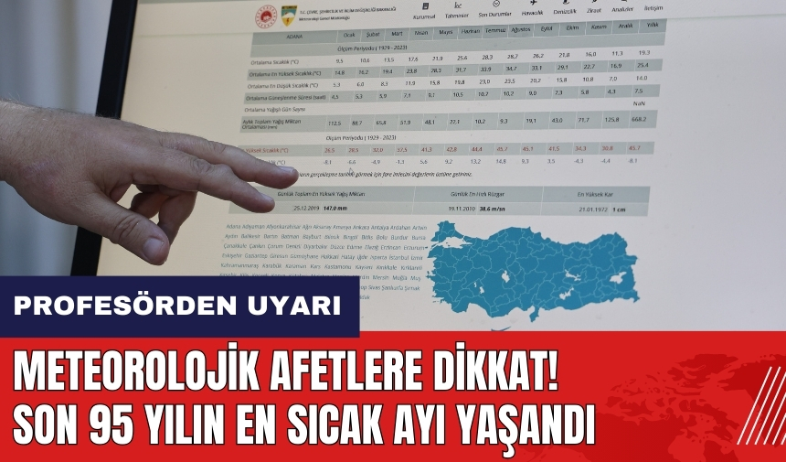 Meteorolojik afetlere dikkat! Son 95 yılın en sıcak ayı yaşandı