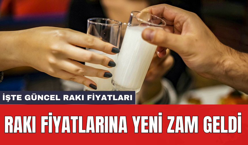 Rakı fiyatlarına yeni zam geldi: İşte güncel rakı